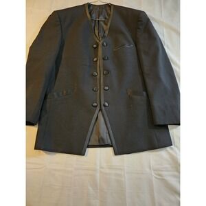 Fumagalli Black Eclipse 5 or 10 Button Tuxedo Jacket Tux Blazer 40 R